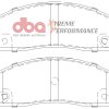 DBA Xtreme Performance Front Brake Pad Set 167.4 x 54 x 16.2mm for Holden (Aust/Nz) Rodeo RA / Isuzu D-Max / Isuzu Rodeo