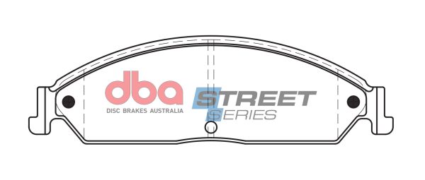 DB1473SS.jpg DBA Street Series Ceramic Front Brake Pad Set 189.5 x 56.7 x 14.4mm for Ford Fairlane BA / Ford Fairlane BA 11 & More