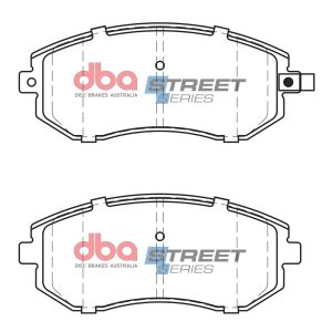 DBA Street Series Ceramic Front Brake Pad Set 137.1 x 56.8 x 16.6mm for Subaru BRZ / Subaru Forester & More