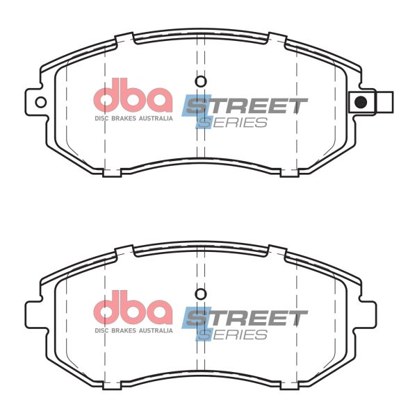 DBA Street Series Ceramic Front Brake Pad Set 137.1 x 56.8 x 16.6mm for Subaru BRZ / Subaru Forester & More
