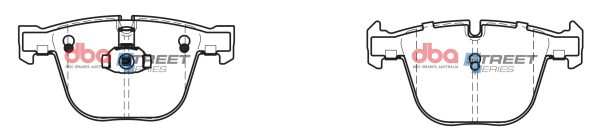 DB1499SS.jpg DBA Street Series Ceramic Rear Brake Pad Set 139.7 x 67.9 x 15.9mm for BMW 1 Series (E82 1M Coupe) 1M / BMW 1 Series (E82 M Coupe) 135 & More