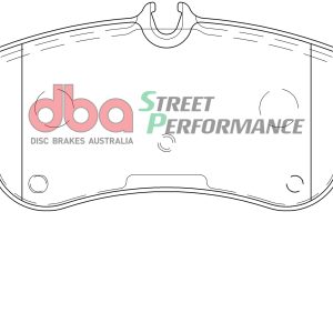DBA Street Performance Rear Brake Pad Set 141.1 x 65 x 18mm for Man TGE / Volkswagen Amarok & More