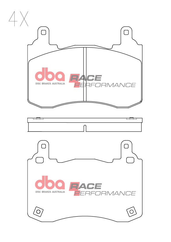 DBA Race Performance Front Brake Pad Set for Kia Stinger