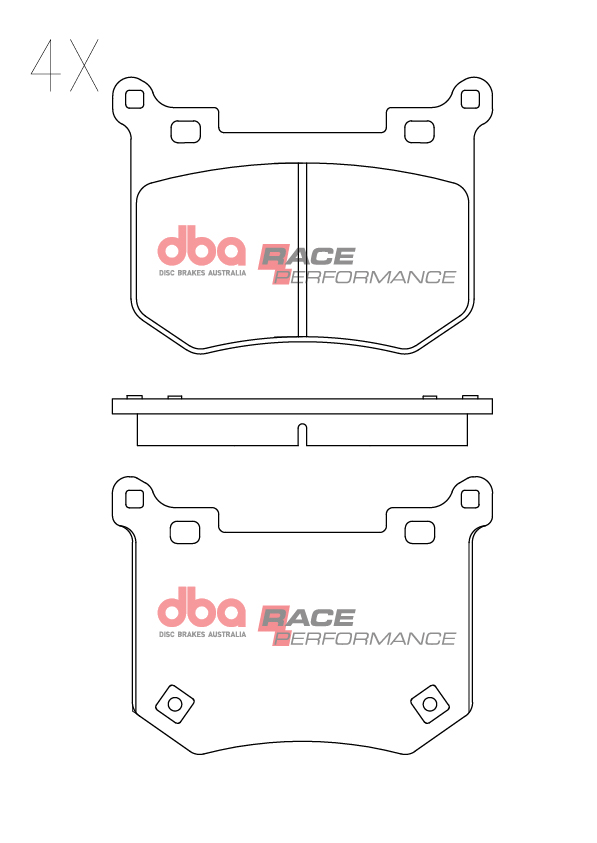 DBA Race Performance Rear Brake Pad Set for Kia Stinger