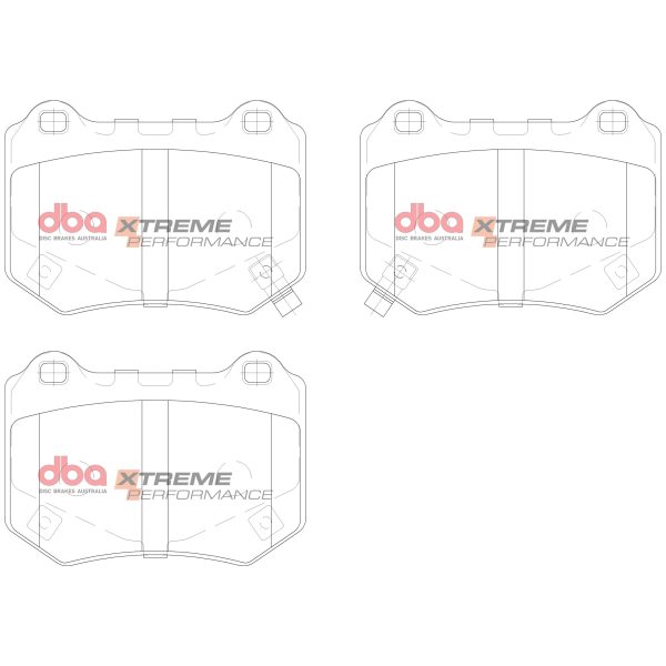 DB15007XP.jpg DBA Xtreme Performance Rear Brake Pad Set for Subaru WRX STi