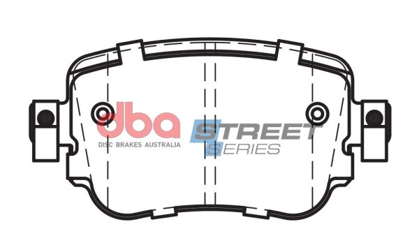 DB15009SS.jpg DBA Street Series Ceramic Rear Brake Pad Set 104.1 x 52.1 x 15.9mm for Audi A1 8X / Audi A1 GB & More