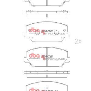 DBA Race Performance Front Brake Pad Set for Hyundai i-30 N PD / Hyundai Kona N