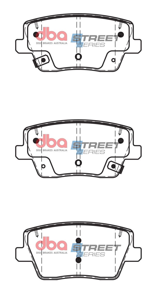 DBA Street Series Ceramic Rear Brake Pad Set for Hyundai i-30 N PD / Hyundai Kona N