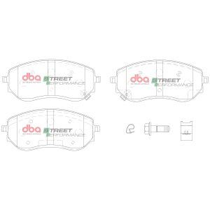 DB15014SP.jpg DBA Street Performance Front Brake Pad Set 163.4 x 69.7 x 20.0mm for Mercedes X-Class / Nissan Navara
