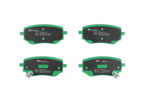 DBA Street Performance Rear Brake Pad Set 112.8 x 48.1 x 17.4mm for Mercedes X-Class / Nissan Navara