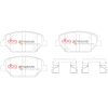 DBA Xtreme Performance Front Brake Pad Set 147.7 x 52.4 x 15.6mm for Holden (Aust/Nz) Commodore (ZB) / Opel Insignia Country Tourer & More
