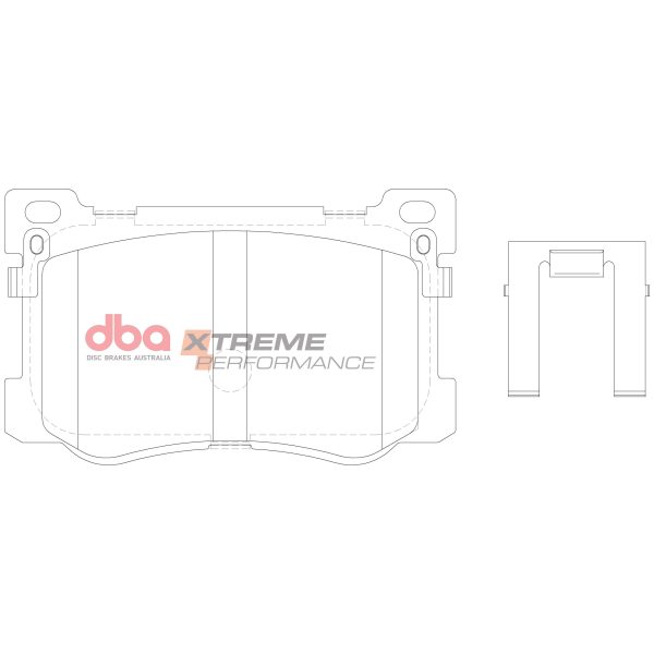 DBA Xtreme Performance Front Brake Pad Set for Hyundai Genesis Coupe / Hyundai Genesis DH