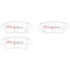 DBA Xtreme Performance Rear Brake Pad Set 116.8 x 43.8 x 14.8mm for Hyundai Equus / Hyundai Genesis BH & More