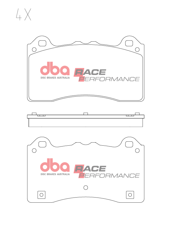 DBA Race Performance Front Brake Pad Set for Ford Focus (Mk3)