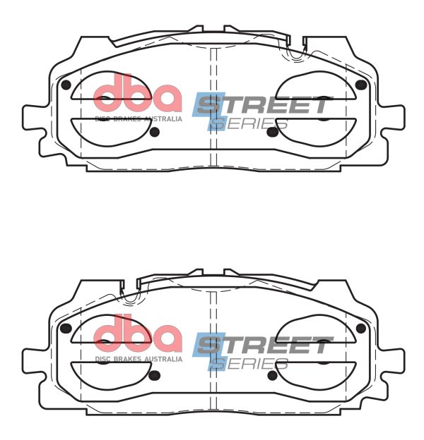 DB15030SS.jpg DBA Street Series Ceramic Front Brake Pad Set 194.1 x 74.1 x 15.2mm for Audi A6 quattro Avant C8 / Audi A6 quattro C8 & More