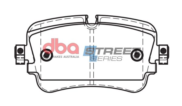 DB15031SS.jpg DBA Street Series Ceramic Rear Brake Pad Set 129.0 x 65.1 x 15.7mm for Audi E-TRON (GEN) / Audi E-TRON Sportback (GEA) & More
