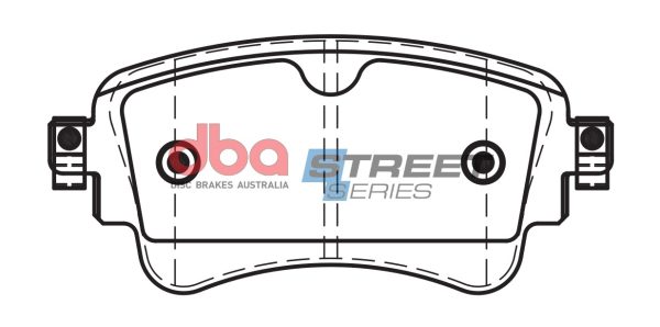 DB15032SS.jpg DBA Street Series Ceramic Rear Brake Pad Set 129.0 x 58.9 x 16.4mm for Audi A4 Allroad quattro Mk2 / Audi A4 B9 & More