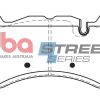 DBA Street Series Ceramic Front Brake Pad Set 187.5 x 92.9 x 15.4mm for Maserati Quattroporte (M156) / Mercedes AMG GT 4 Door Coupe 43 AMG 4Matic & More