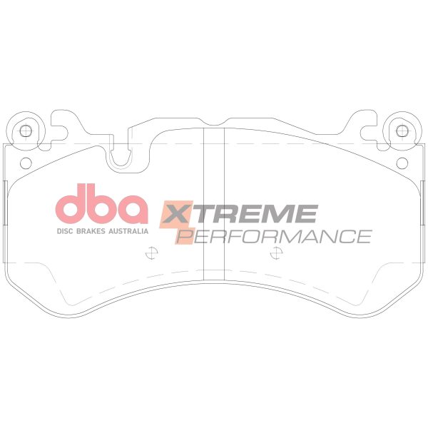 DBA Xtreme Performance Front Brake Pad Set 187.5 x 92.9 x 15.4mm for Maserati Quattroporte (M156) / Mercedes AMG GT 4 Door Coupe 43 AMG 4Matic & More