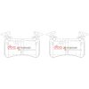 DBA Xtreme Performance Rear Brake Pad Set 111 x 76 x 13.3mm for Mercedes C-Class (W204) C63 AMG / Mercedes C-Class Coupe (C204) C63 AMG & More
