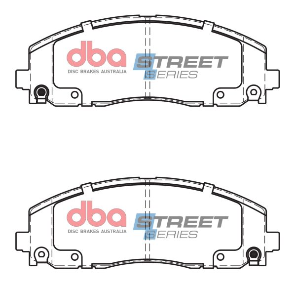 DB15038SS.jpg DBA Street Series Ceramic Front Brake Pad Set 183.1 x 63.5 x 17.8mm for Chrysler Grand Voyager / Fiat Freemont & More