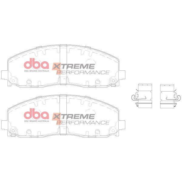 DB15038XP.jpg DBA Xtreme Performance Front Brake Pad Set 183.1 x 63.5 x 17.8mm for Chrysler Grand Voyager / Fiat Freemont & More