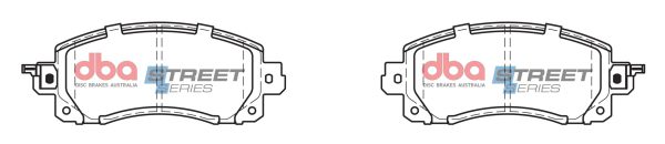 DBA Street Series Ceramic Front Brake Pad Set for Subaru Impreza / Subaru XV