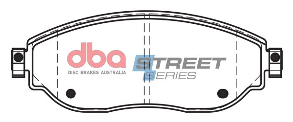 DBA Street Series Semi-Metallic Front Brake Pad Set 160.0 x 60.0 x 16.3mm for Fiat Talento / Nissan NV300 & More