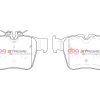 DBA Xtreme Performance Rear Brake Pad Set 122.5 x 70.0 x 15.3mm for Mercedes C-Class (W205) C43 AMG / Mercedes C-Class Cabriolet (A205) C43 AMG & More