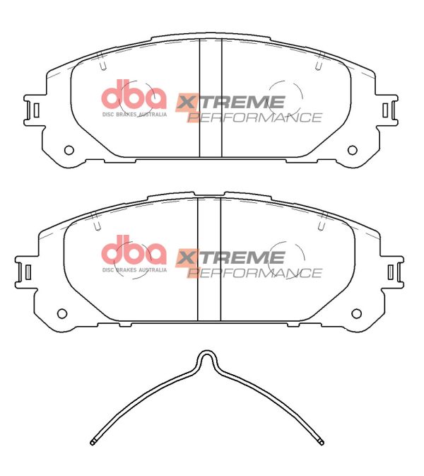 DB15067XP.jpg DBA Xtreme Performance Front Brake Pad Set for Toyota KLUGER