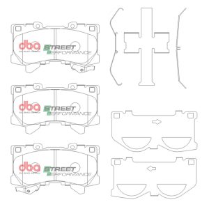 DB15077SP.jpg DBA Street Performance Front Brake Pad Set for Toyota Land Cruiser 250 series / Toyota Land Cruiser 300 series