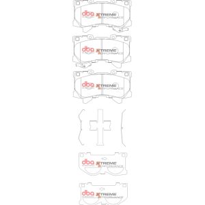 DBA Xtreme Performance Front Brake Pad Set for Toyota Land Cruiser 250 series / Toyota Land Cruiser 300 series