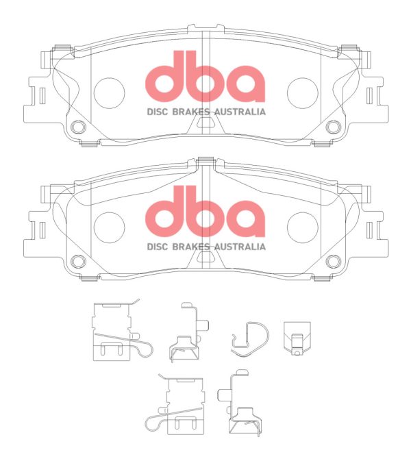 DBA Street Performance Rear Brake Pad Set for Toyota Land Cruiser 250 series / Toyota Land Cruiser 300 series