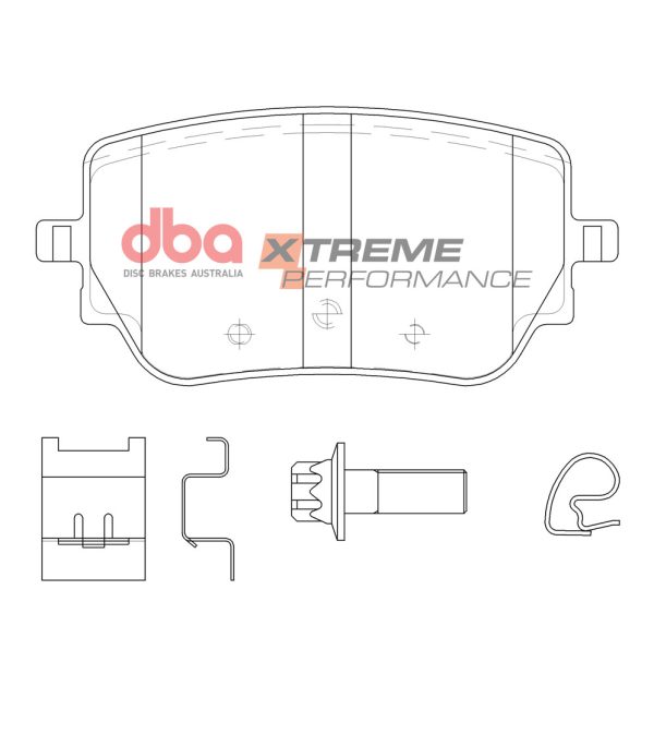 DBA Xtreme Performance Rear Brake Pad Set 112.9 x 54.1 x 16.4mm for Mercedes A-Class (W177) A160 / Mercedes A-Class (W177) A160D & More