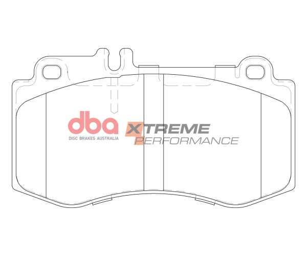 DBA Xtreme Performance Front Brake Pad Set 141.7 x 80.2 x 16mm for Mercedes E-Class (W212) E400 / Mercedes E-Class (W212) E400 4Matic & More