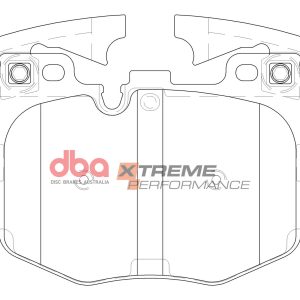 DBA Xtreme Performance Front Brake Pad Set 125.5 x 94.7 x 18.9mm for BMW 3 Series (G20) 318 / BMW 3 Series (G20) 320 & More