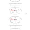 DBA Race Performance Rear Brake Pad Set 116 x 72.5+65.5 x 18mm for BMW 3 Series (G20) 318 / BMW 3 Series (G20) 320 & More