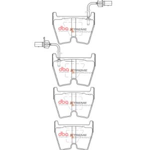 DB15110XP.jpg DBA Xtreme Performance Front Brake Pad Set 97 x 74.1 x 15.4mm for Audi R8 / Audi RS4 B8 / Audi RS5 B8