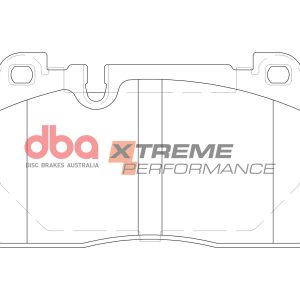 DBA Xtreme Performance Front Brake Pad Set 131.8 x 77.5 x 15.8mm for Audi A6 C7/4G / Audi A6 quattro Avant C7/4G & More