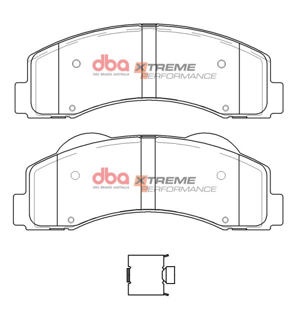 DBA 4000 Series T3 Slotted Front Disc & Xtreme Performance Pad Kit 350mm for Ford F-150