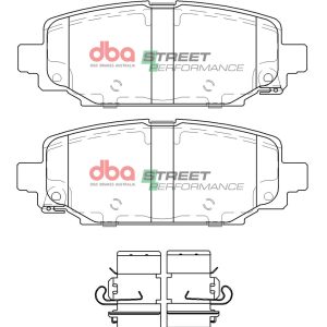 DBA Street Performance Rear Brake Pad Set for Jeep Wrangler (JL)