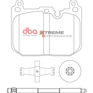 DBA Xtreme Performance Front Brake Pad Set 114.6 x 91.4 x 14.8mm for BMW 1 Series (F40) 116 / BMW 1 Series (F40) 118 & More