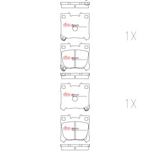 DBA Race Performance Rear Brake Pad Set for Toyota Corolla GR / Toyota Yaris GR