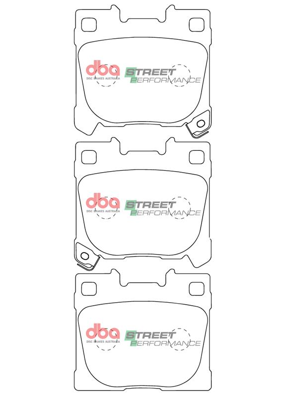 DBA Street Performance Rear Brake Pad Set for Toyota Corolla GR / Toyota Yaris GR