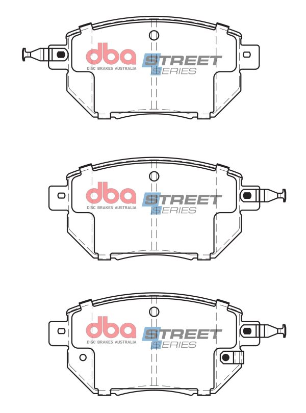 DBA Street Series Ceramic Front Brake Pad Set 135.7 x 66.0 x 15.5mm for Infiniti FX35 / Infiniti FX45 / Nissan Murano Z50