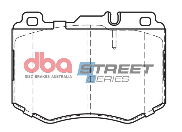 DB15182SS.jpg DBA Street Series Ceramic Front Brake Pad Set 127.7 x 92.6 x 17.2mm for Mercedes C-Class (W205) C250 / Mercedes C-Class (W205) C250 TD & More