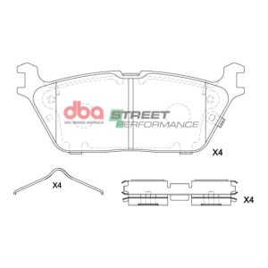 DBA Street Performance Rear Brake Pad Set for Dodge Ram Pick-Up 1500 / Ram Trucks 1500