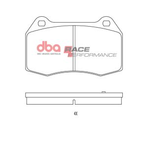 DB1520RP.jpg DBA Race Performance Front Brake Pad Set 119.8 x 73.5 x 14.5mm for Honda Integra (Not UK) DC5 / Nissan 350Z & More