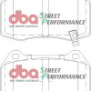DBA Street Performance Front Brake Pad Set 119.7 x 73.4 x 14.3mm for Honda Integra (Not UK) DC5 / Nissan 350Z & More