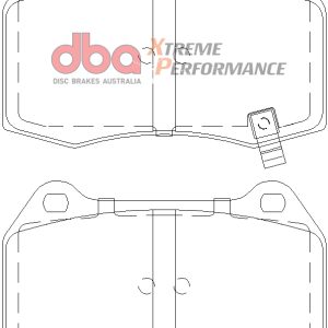 DB1520XP.jpg DBA Xtreme Performance Front Brake Pad Set 119.7 x 73.4 x 14.3mm for Honda Integra (Not UK) DC5 / Nissan 350Z & More